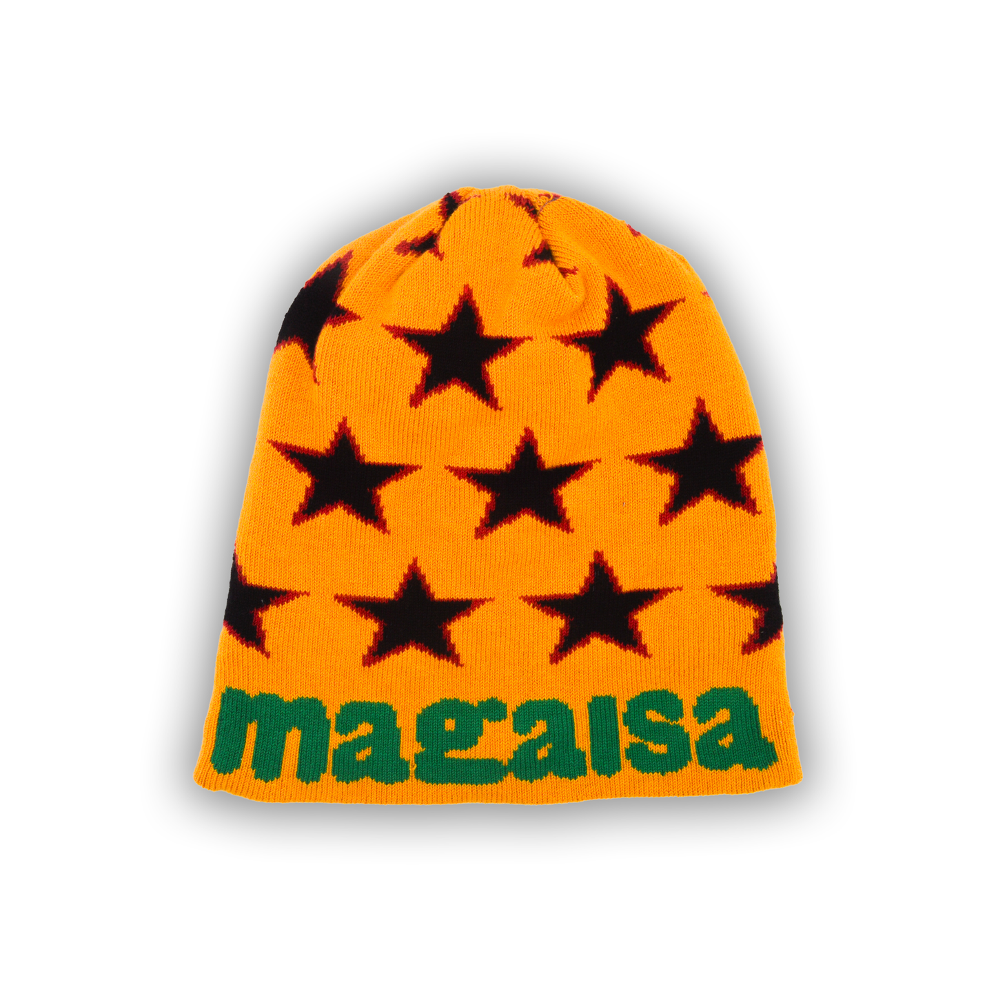 Black Star Beanie - Yellow