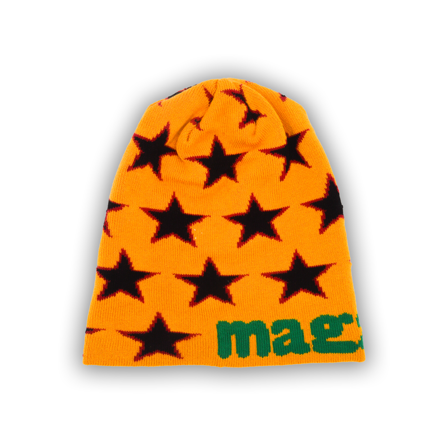 Black Star Beanie - Yellow