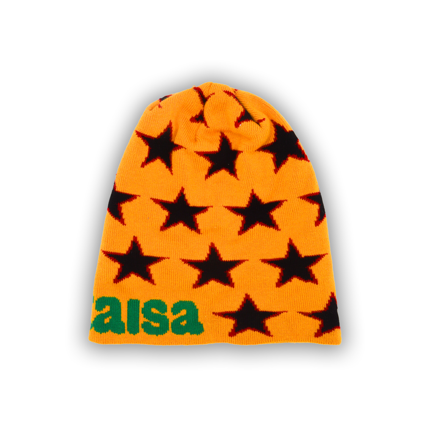 Black Star Beanie - Yellow