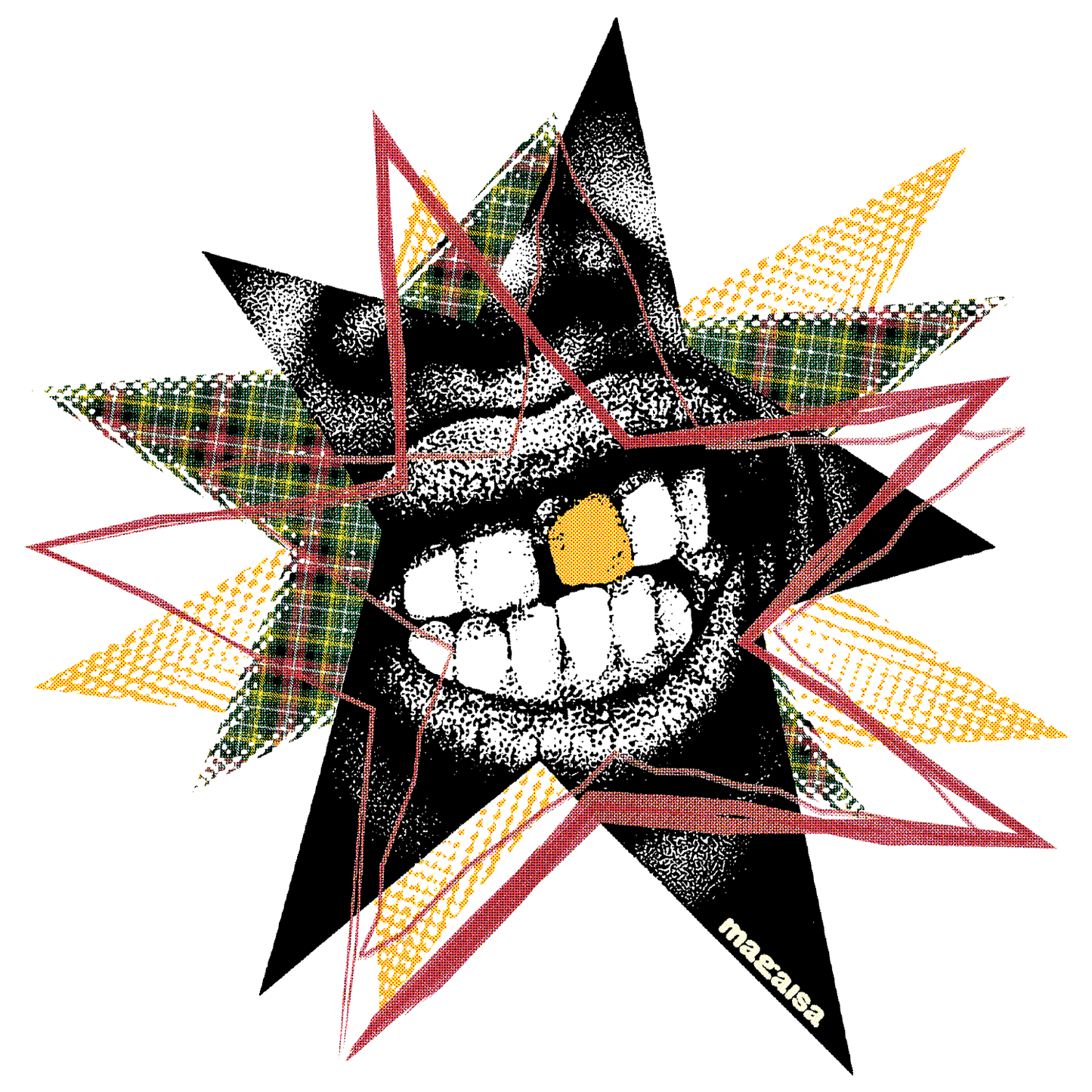 Black Star T-Shirt - White
